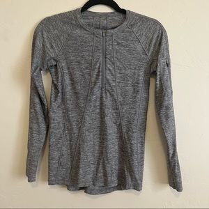 Athleta Pacifica Grey Quarter Zip Top XS
